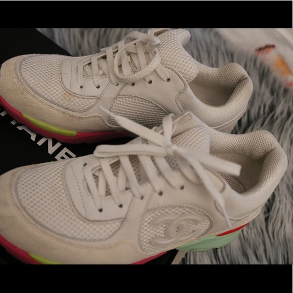 off white chanel sneakers